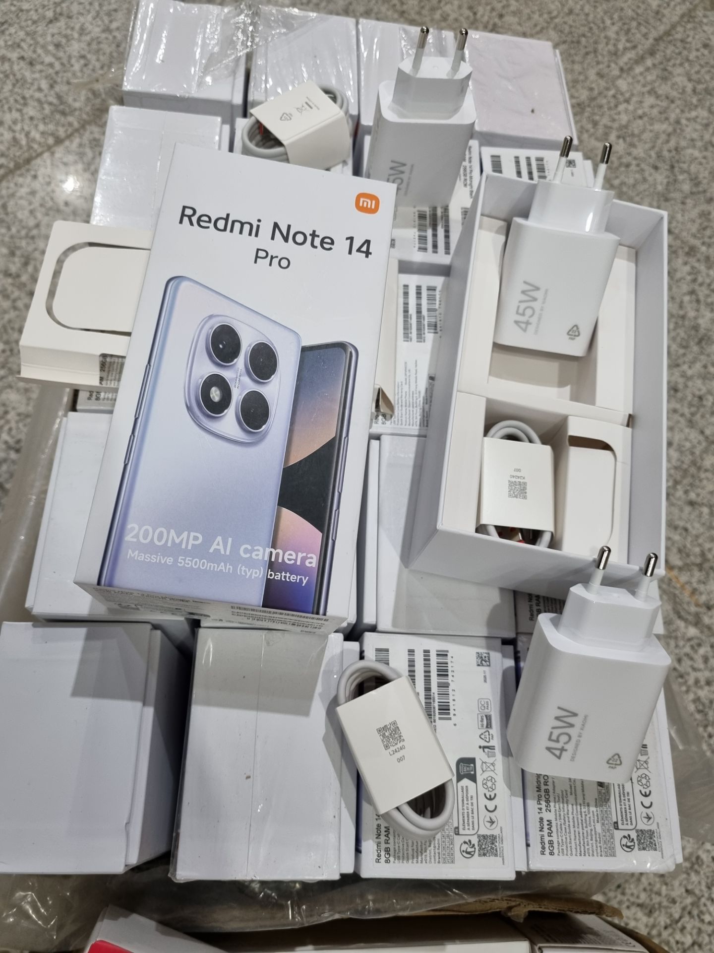 شارژر ۴۵ وات شیائومی دو پین همراه با کابل اصلی