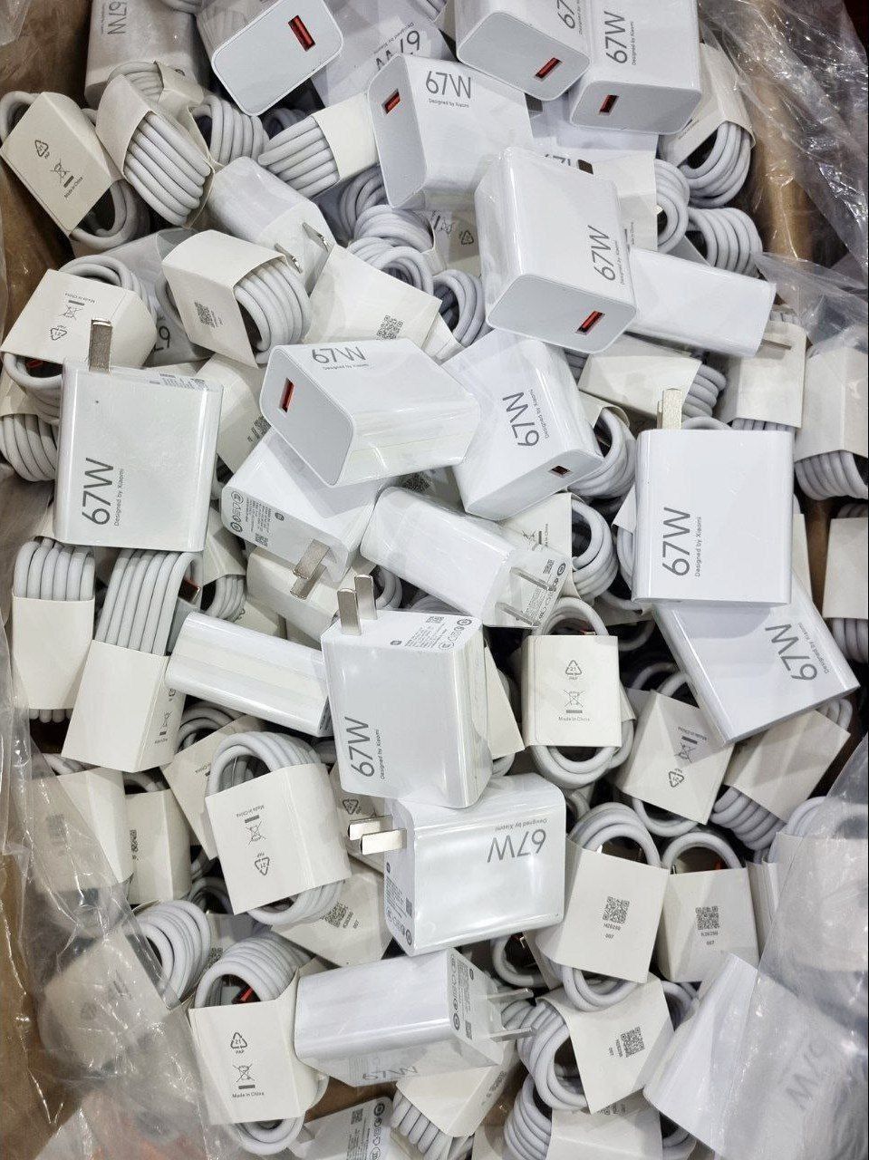 شارژر 67 وات شیائومی دو پین همراه با کابل اصلی