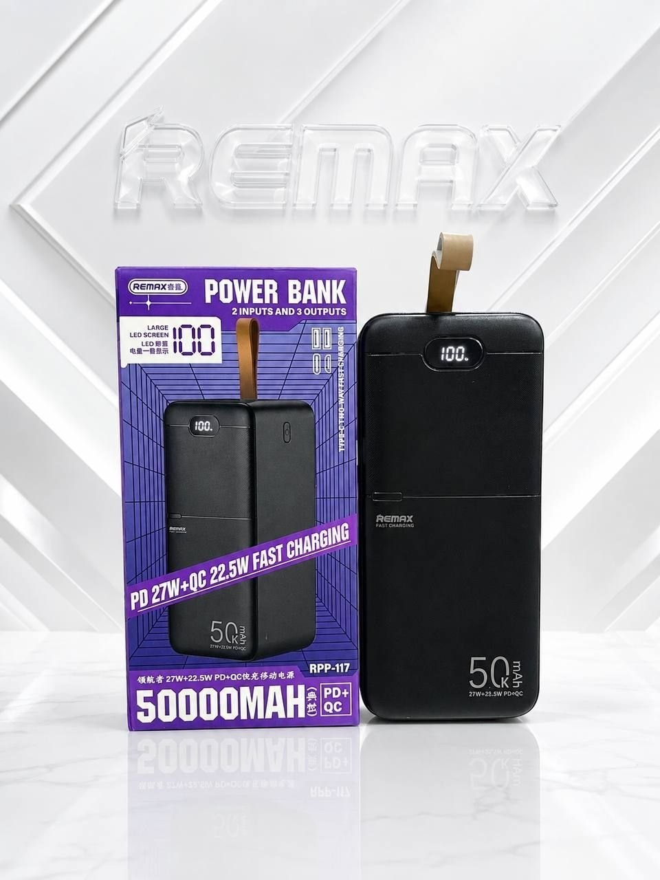 پاوربانک ۵۰۰۰۰ میلی آمپر ریمکس مدل RPP-117